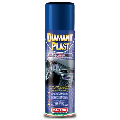 Почистващ и предпазващ спрей за табла и пластмасови повърхности Diamant Plast Satin, 500мл